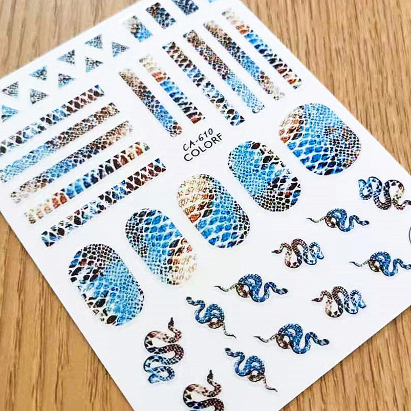 Nail Art Zebra Design - 1 Loài Rắn Ngựa Vằn Da