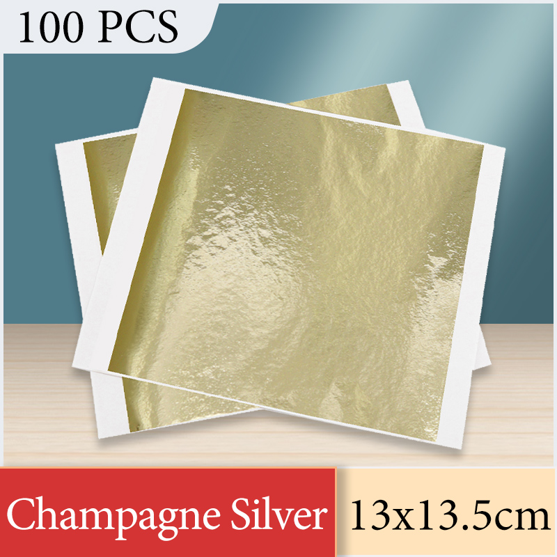 Nail Art Gold - 13X13.5Cm Champagne Giấy Bạc Giấy Lá