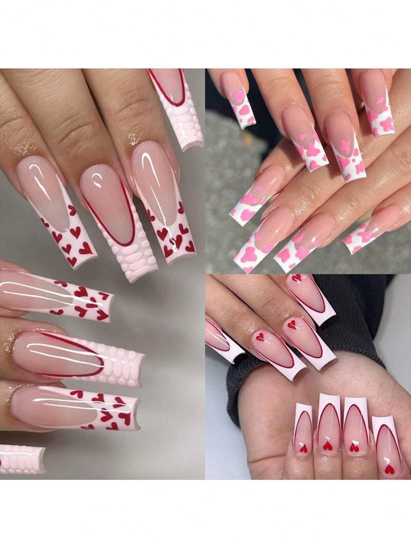 120pcs/Box Light Pink French F - đánh giá và giá Nail Art Natural Pink