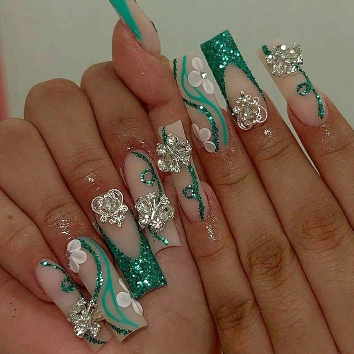 Long Coffin Press on Nails Bal - đánh giá và giá Nail Art Fake Nails