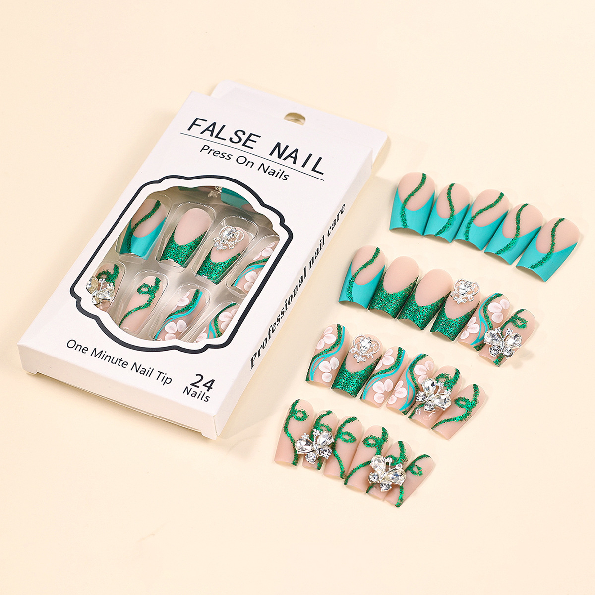 Long Coffin Press on Nails Bal - đánh giá và giá Nail Art Fake Nails