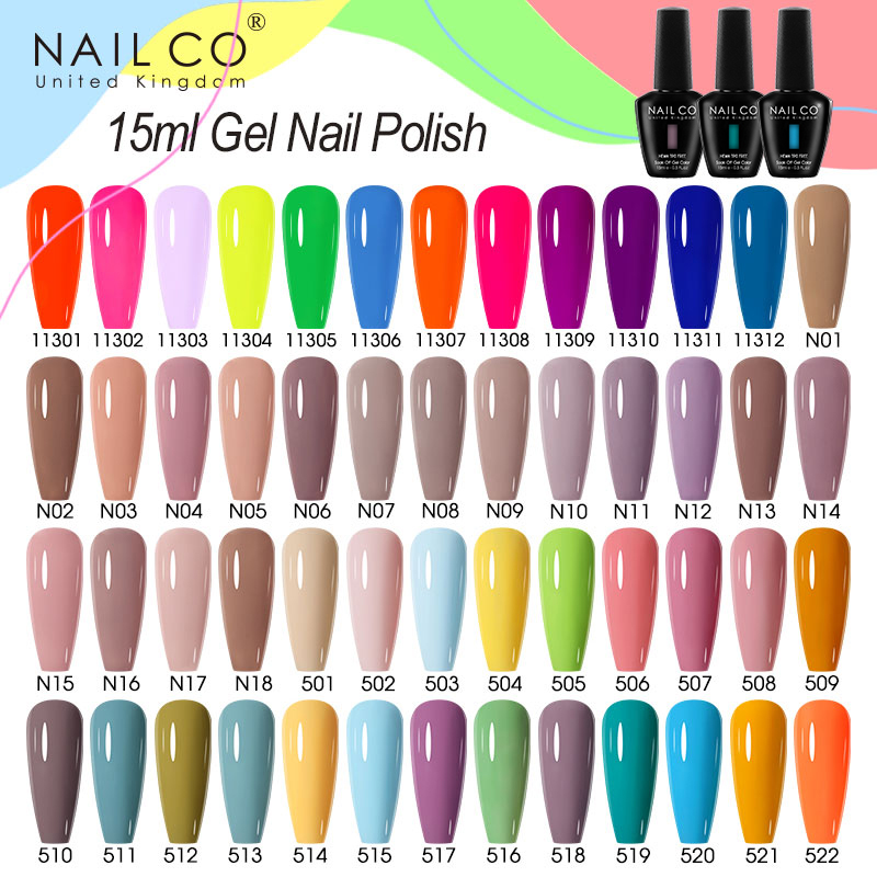 NAILCO 15ml Gel Nail Polish Re - đánh giá và giá Nail Art Natural Pink