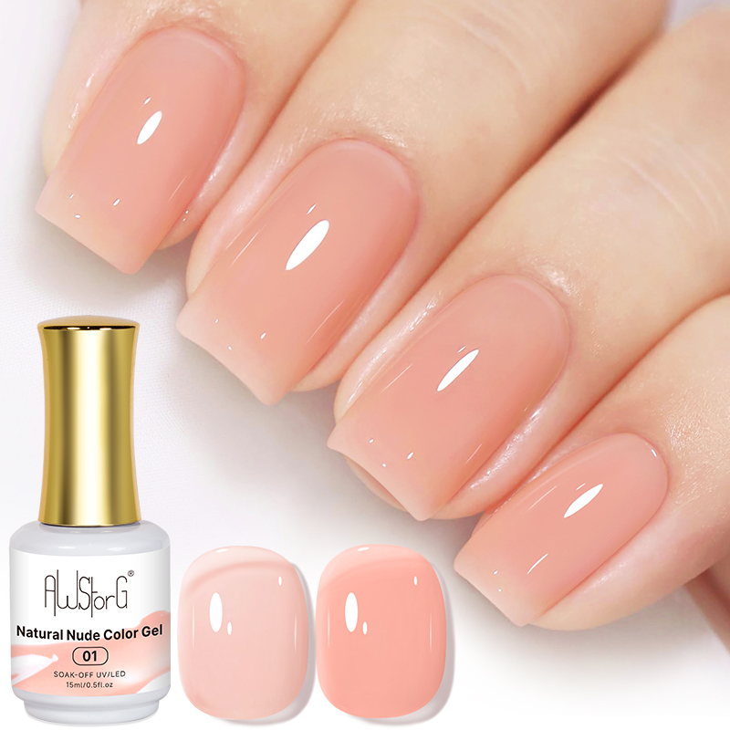 AWStorG 15ML Natural Nude Pink - đánh giá và giá Nail Art Natural Pink