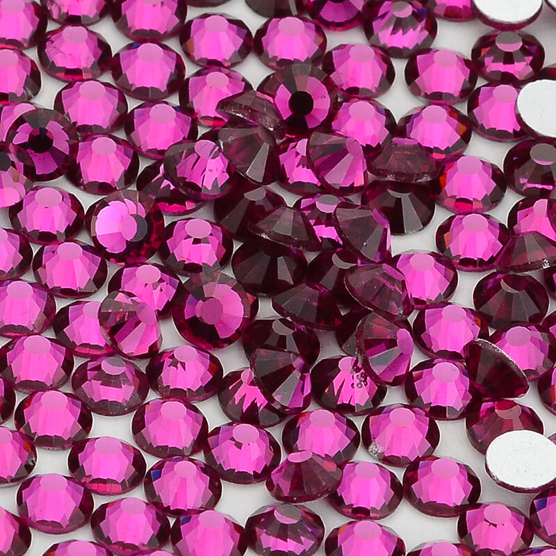 Fuchsia Sáng SS3-SS50 Kính Pha - đánh giá và giá Nail Art Fuchsia