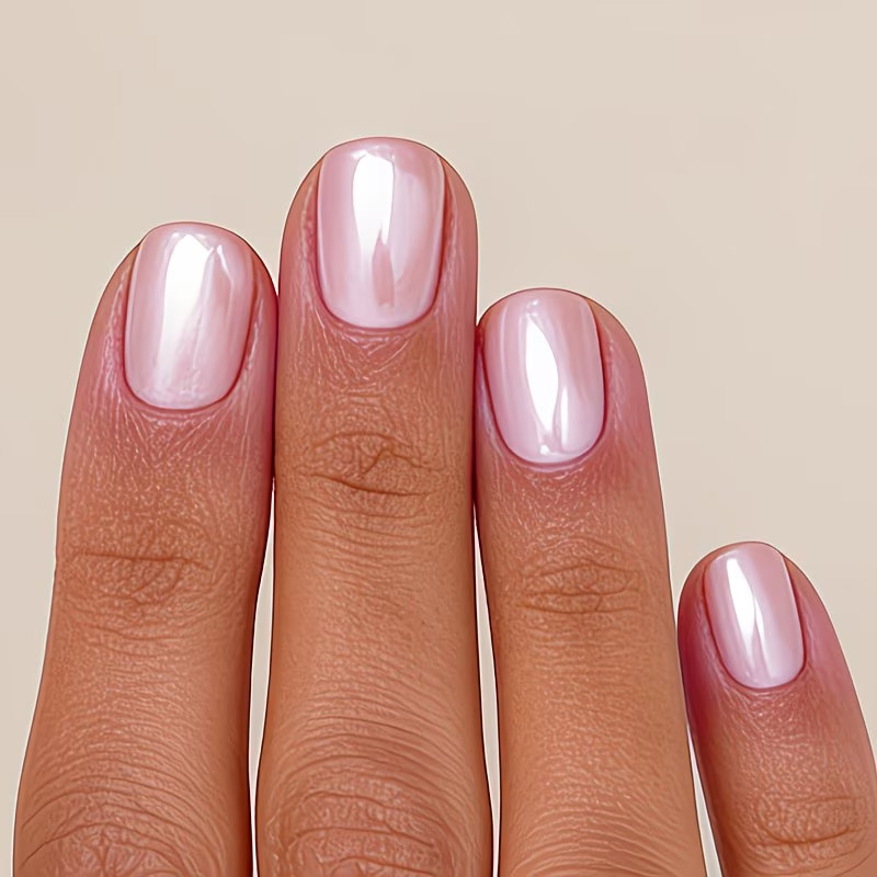 Pink Mother-Of-Pearl Enhancer  - đánh giá và giá Nail Art Natural Pink