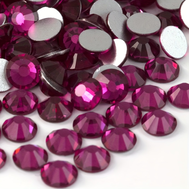 1440PCS SS4-SS40 Purple Red Fu - đánh giá và giá Nail Art Fuchsia