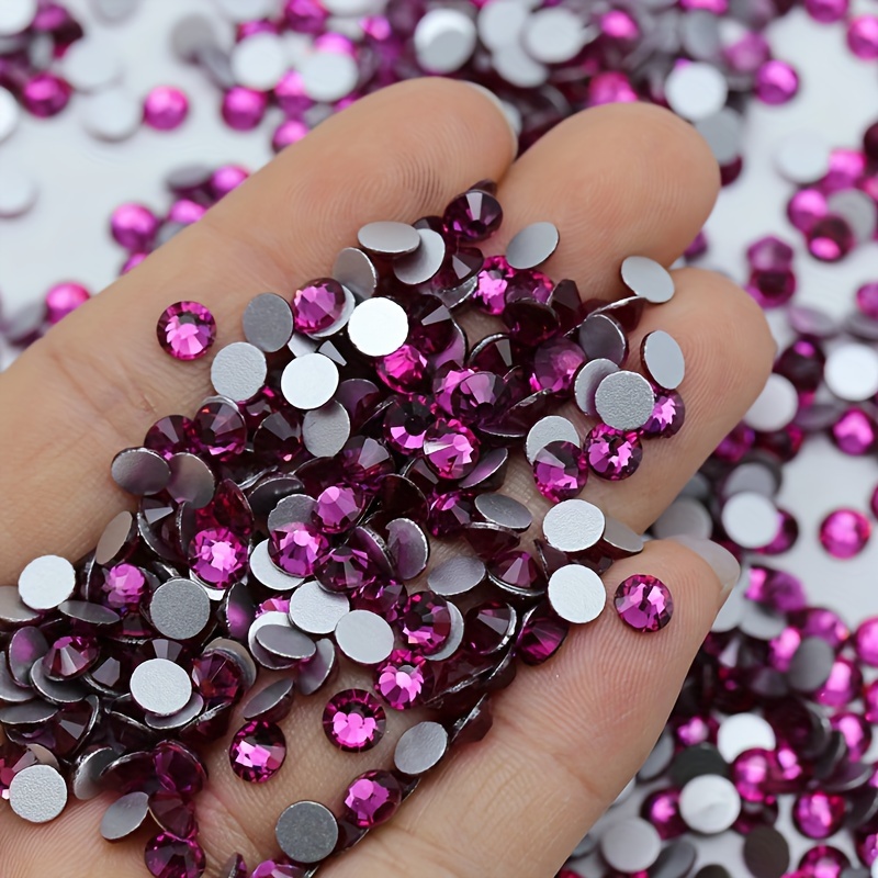 1440PCS SS4-SS40 Purple Red Fu - đánh giá và giá Nail Art Fuchsia