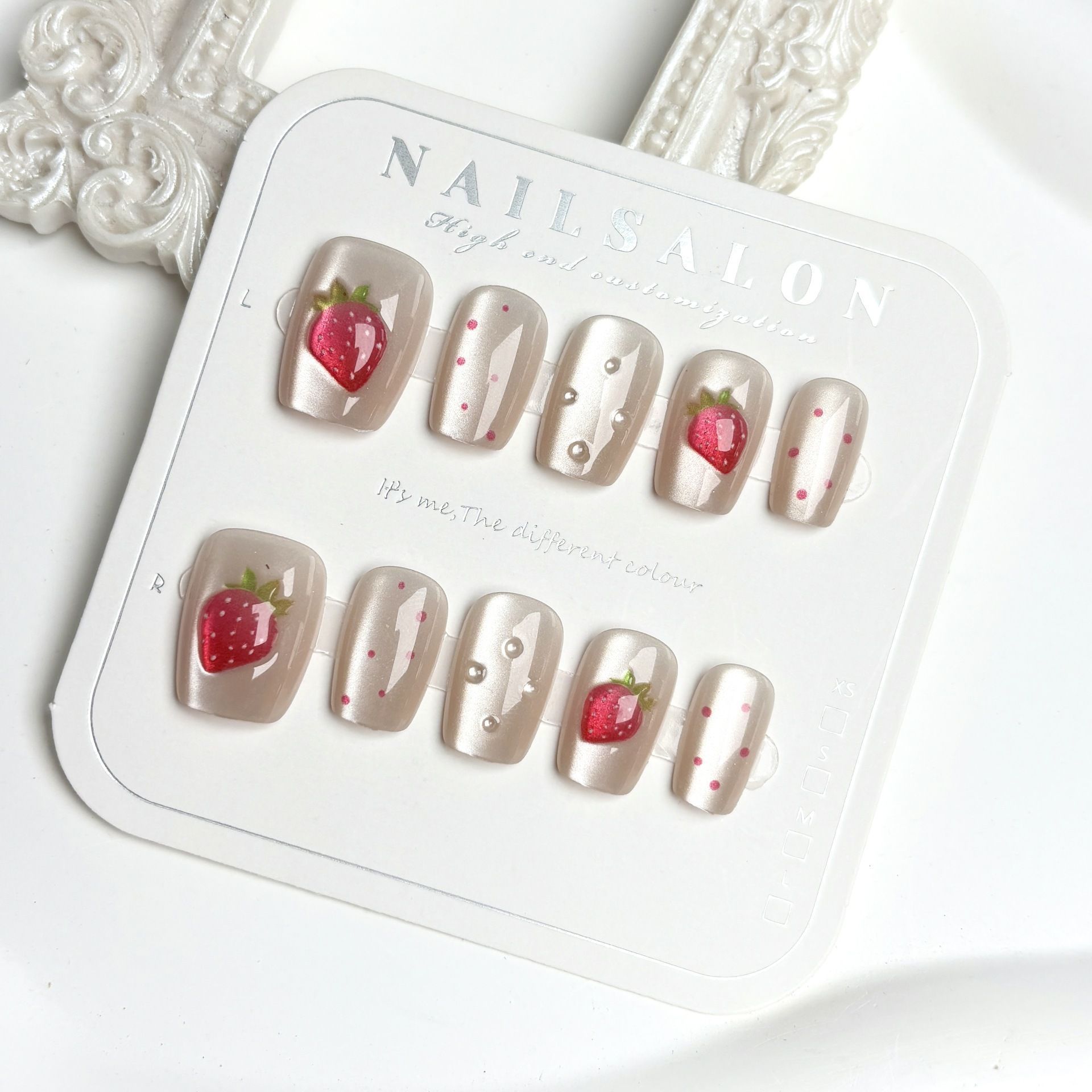 10pcs Short Square Cat Eye Han - đánh giá và giá Nail Art Fake Nails