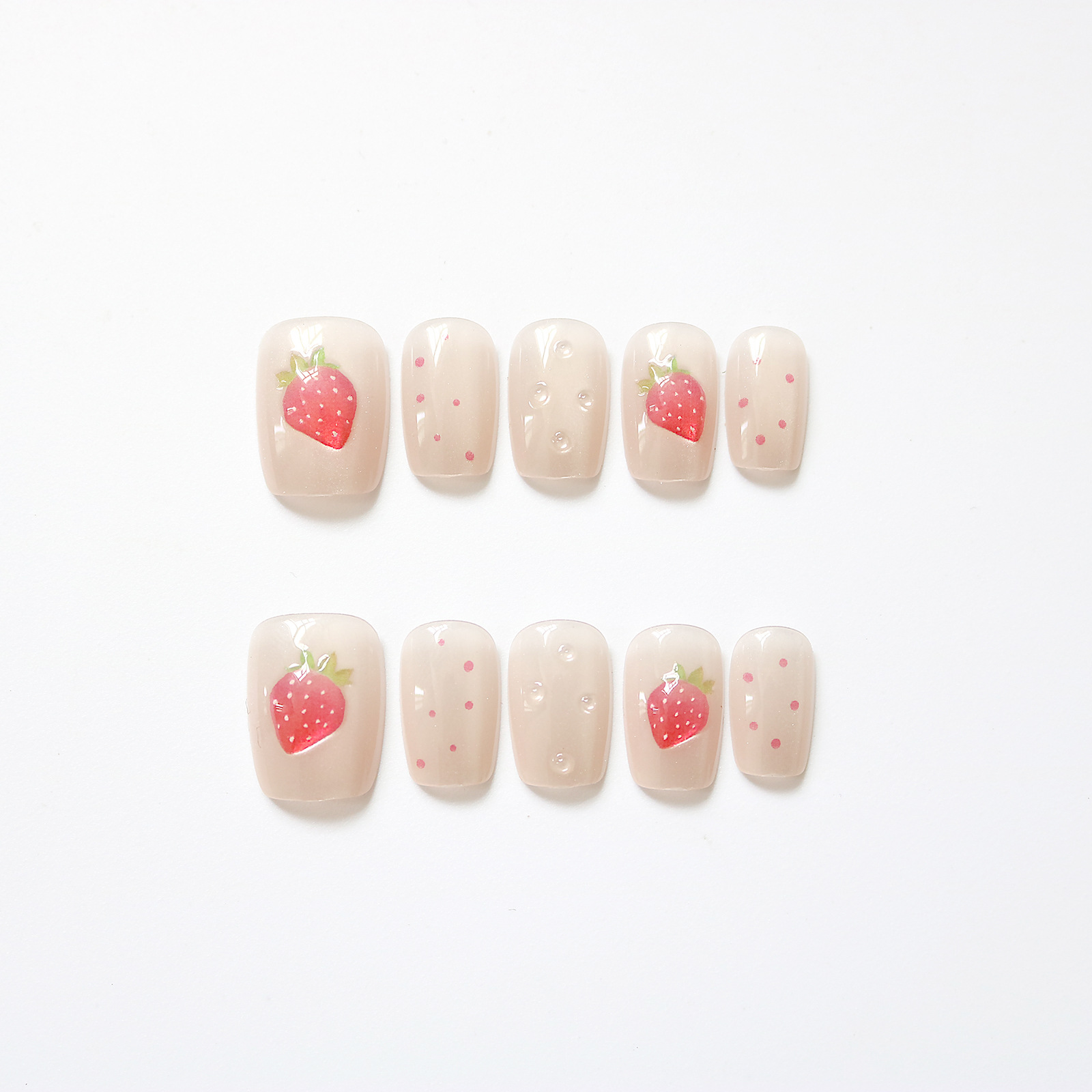 10pcs Short Square Cat Eye Han - đánh giá và giá Nail Art Fake Nails