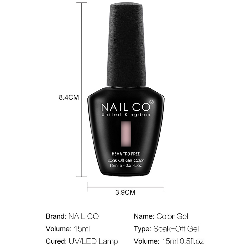 Nailco 12 Colors Pink Gel Poli - đánh giá và giá Nail Art Natural Pink