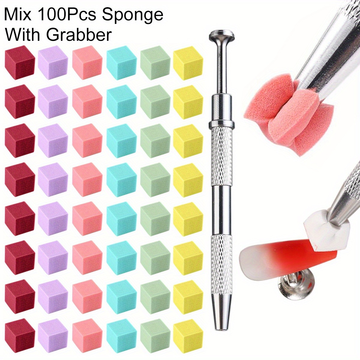 1/50/100Pcs Square Nail Art Sp - đánh giá và giá Nail Art Full Color