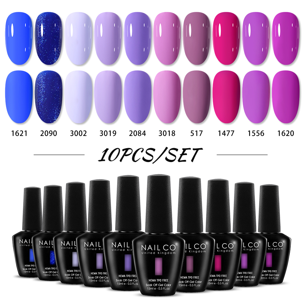 NAILCO 15ml 10pcs/Set HEMA TPO - đánh giá và giá Nail Art Natural Pink