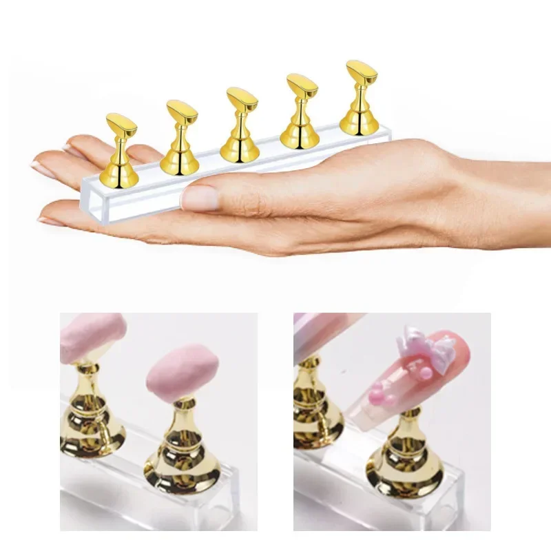 5PCS/Pack Chess Magnetic Nail  - đánh giá và giá Nail Art Gold