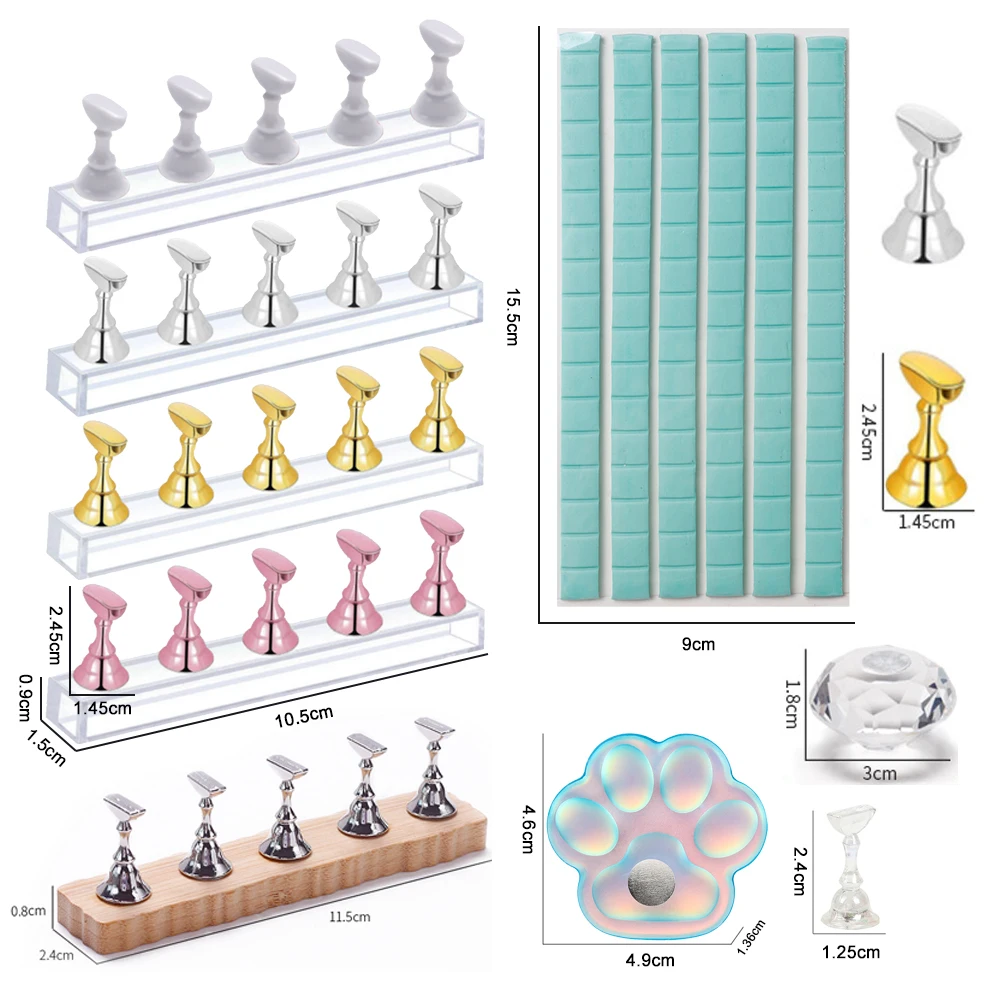 5PCS/Pack Chess Magnetic Nail  - đánh giá và giá Nail Art Gold