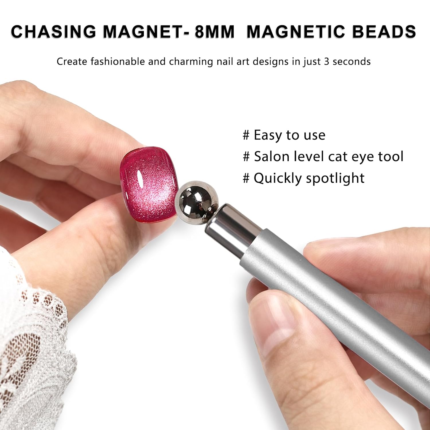11Pcs Cat Eye Nail Art Magnet  - đánh giá và giá Nail Art Full Color