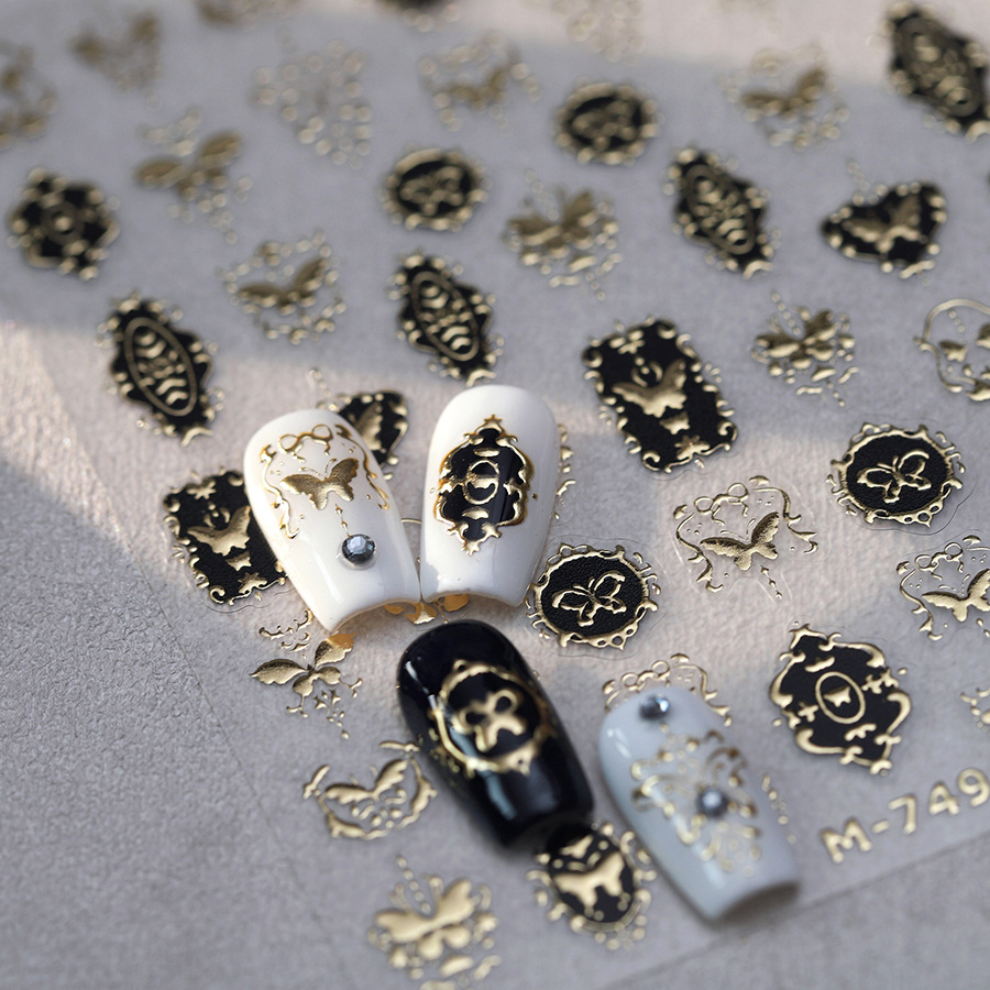TENSOR NAIL Vintage Black Gold - đánh giá và giá Nail Art Elegan