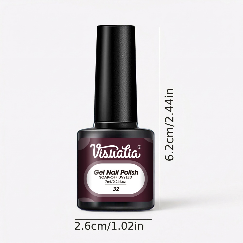 Visuatia 7ml Burgundy Red Nail - đánh giá và giá Nail Art Burgundy
