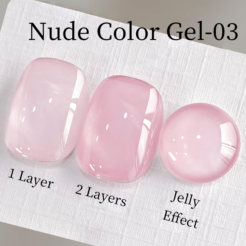 AWStorG 15ml Jelly Nude Pink T - đánh giá và giá Nail Art Natural Pink