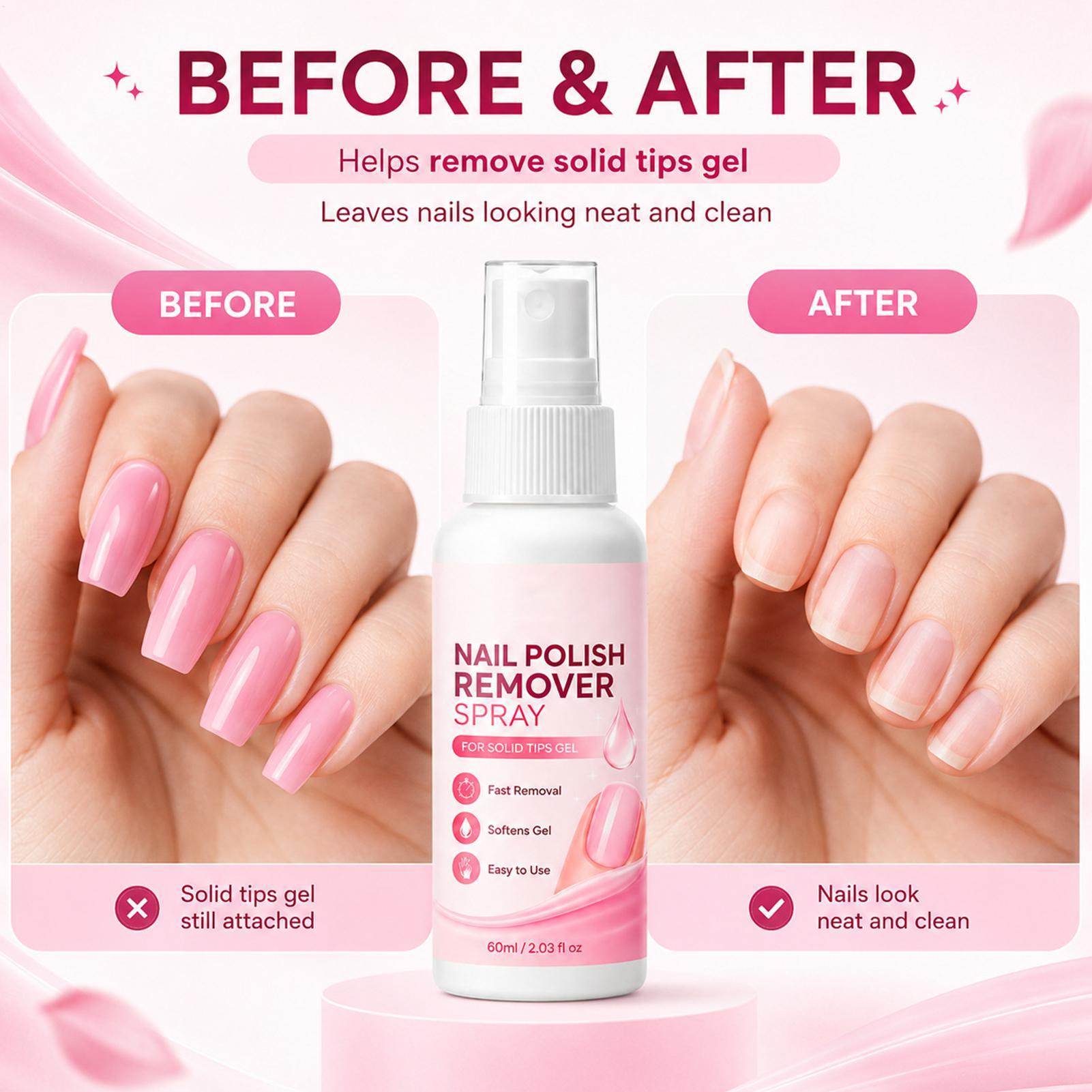 60ml Nail Remover Spray For Pr - đánh giá và giá Nail Art Fake Nails