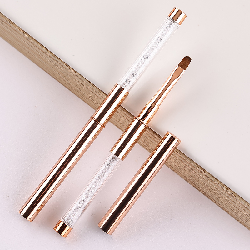 Nail Art Brush Set Rose Gold A - đánh giá và giá Nail Art Gold