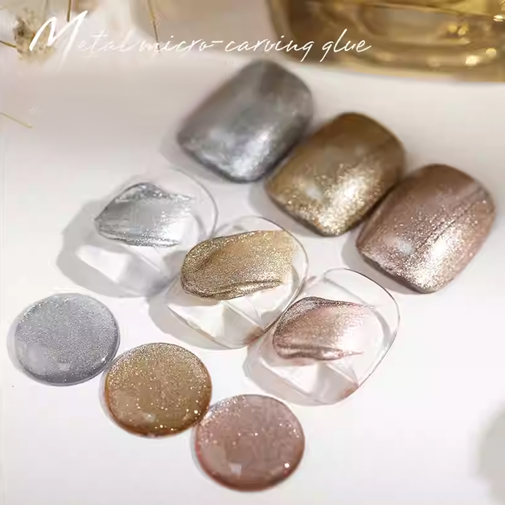 8g Metallic Carving Gel 3D Emb - đánh giá và giá Nail Art Gold
