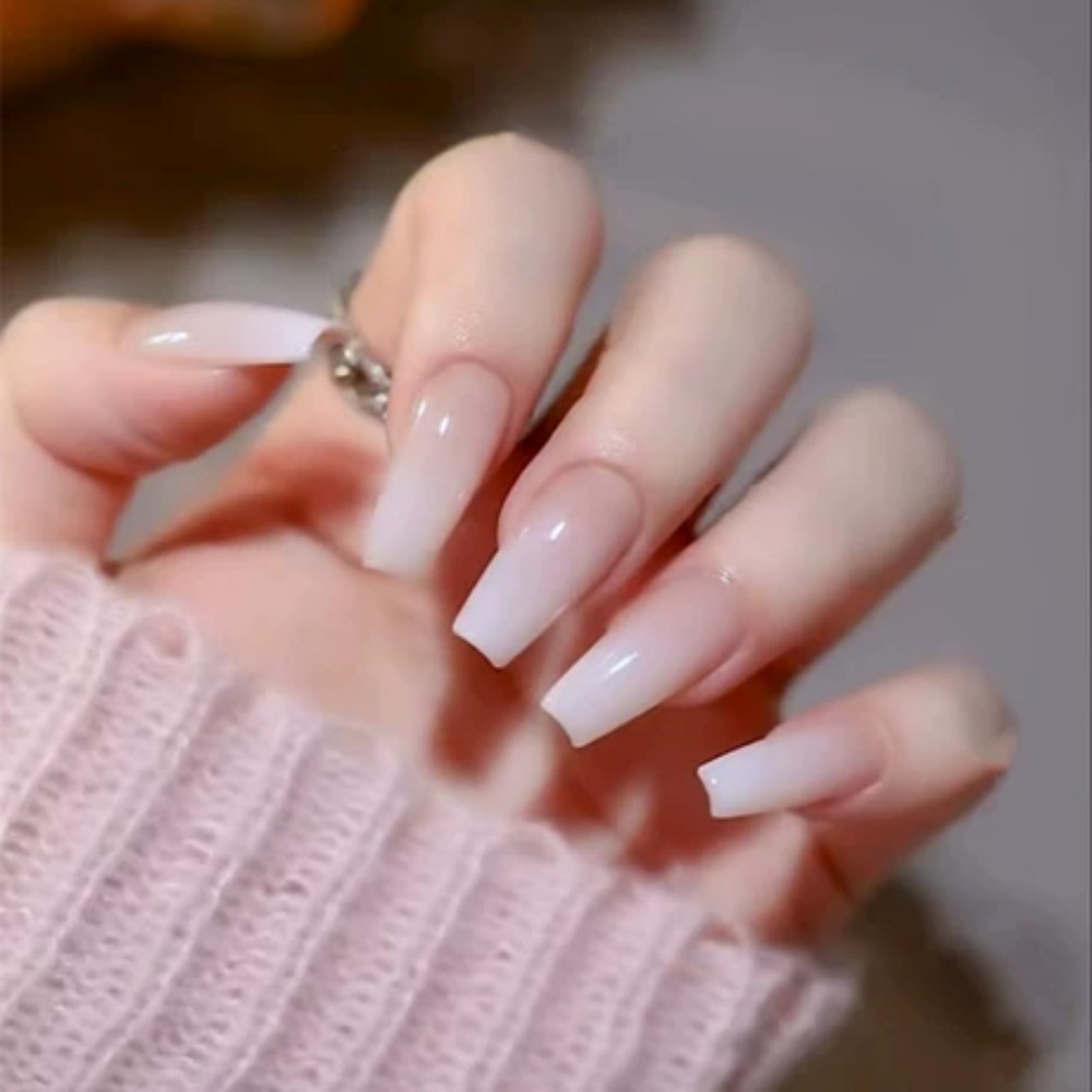 24pcs/Box Long Coffin False Na - đánh giá và giá Nail Art Full Color