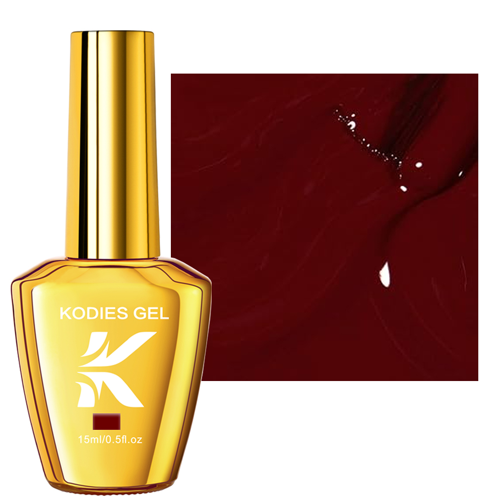 KODIES GEL Burgundy Red Gel Na - đánh giá và giá Nail Art Burgundy