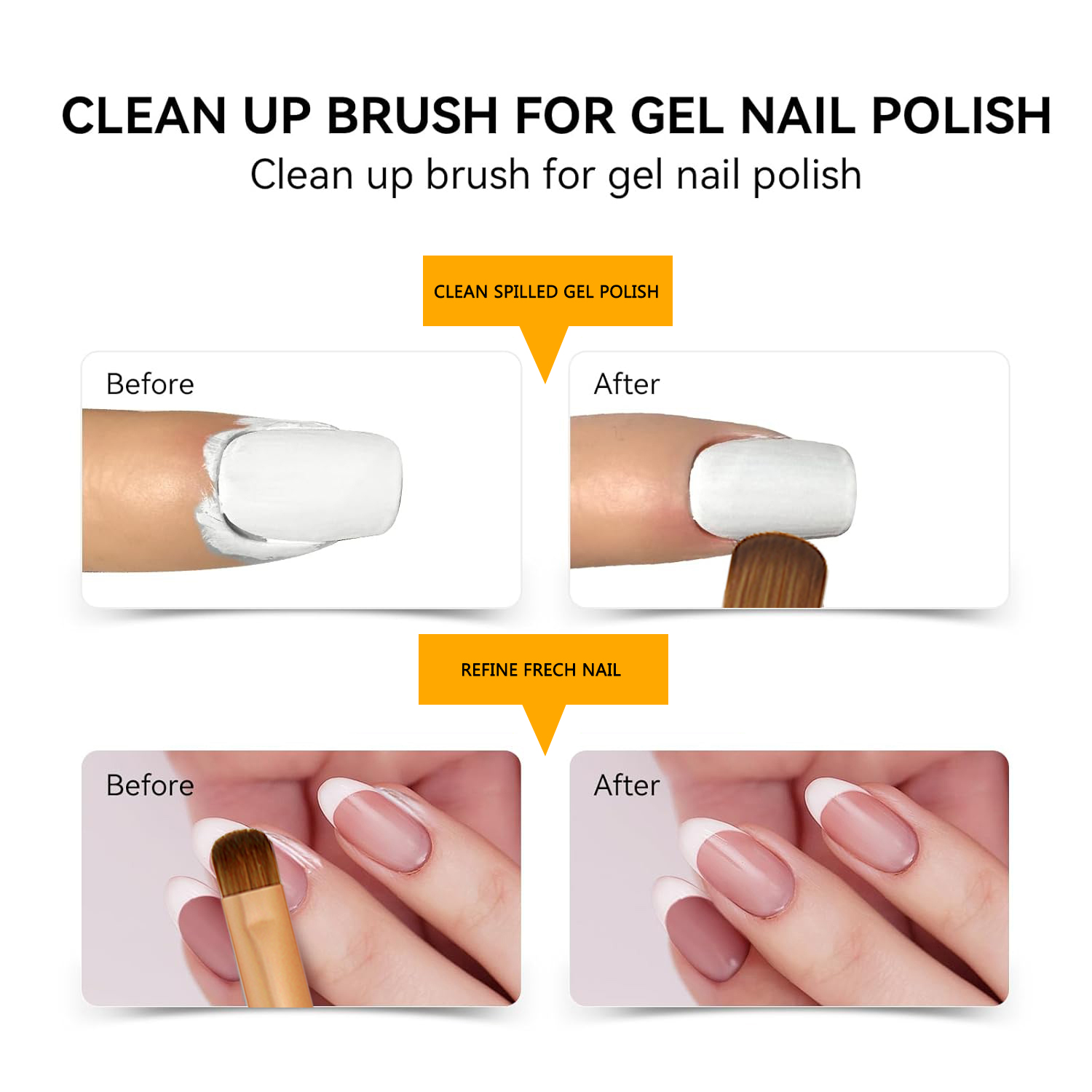 Kolinsky French Nail Brush Acr - đánh giá và giá Nail Art Gold