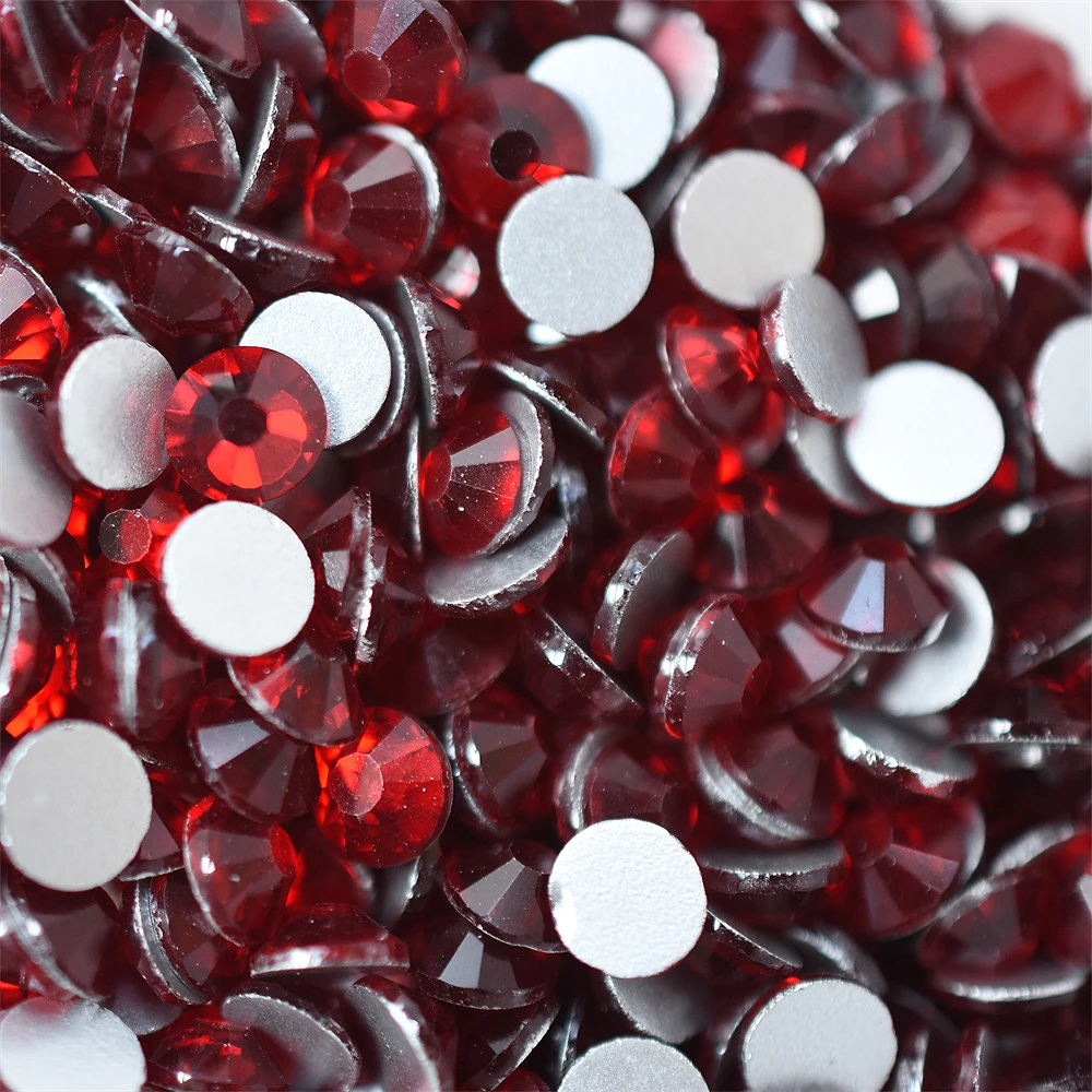 SS6-40 Red Series Glass Crysta - đánh giá và giá Nail Art Fuchsia