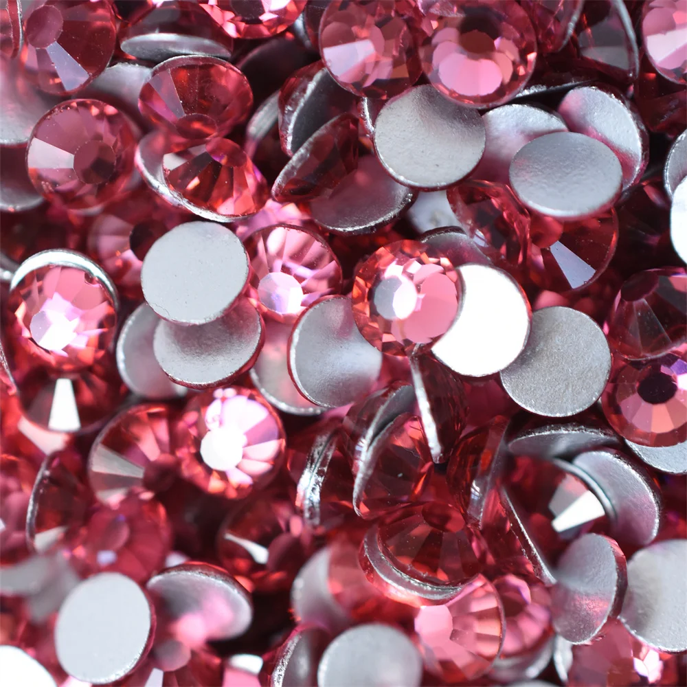 SS6-40 Red Series Glass Crysta - đánh giá và giá Nail Art Fuchsia