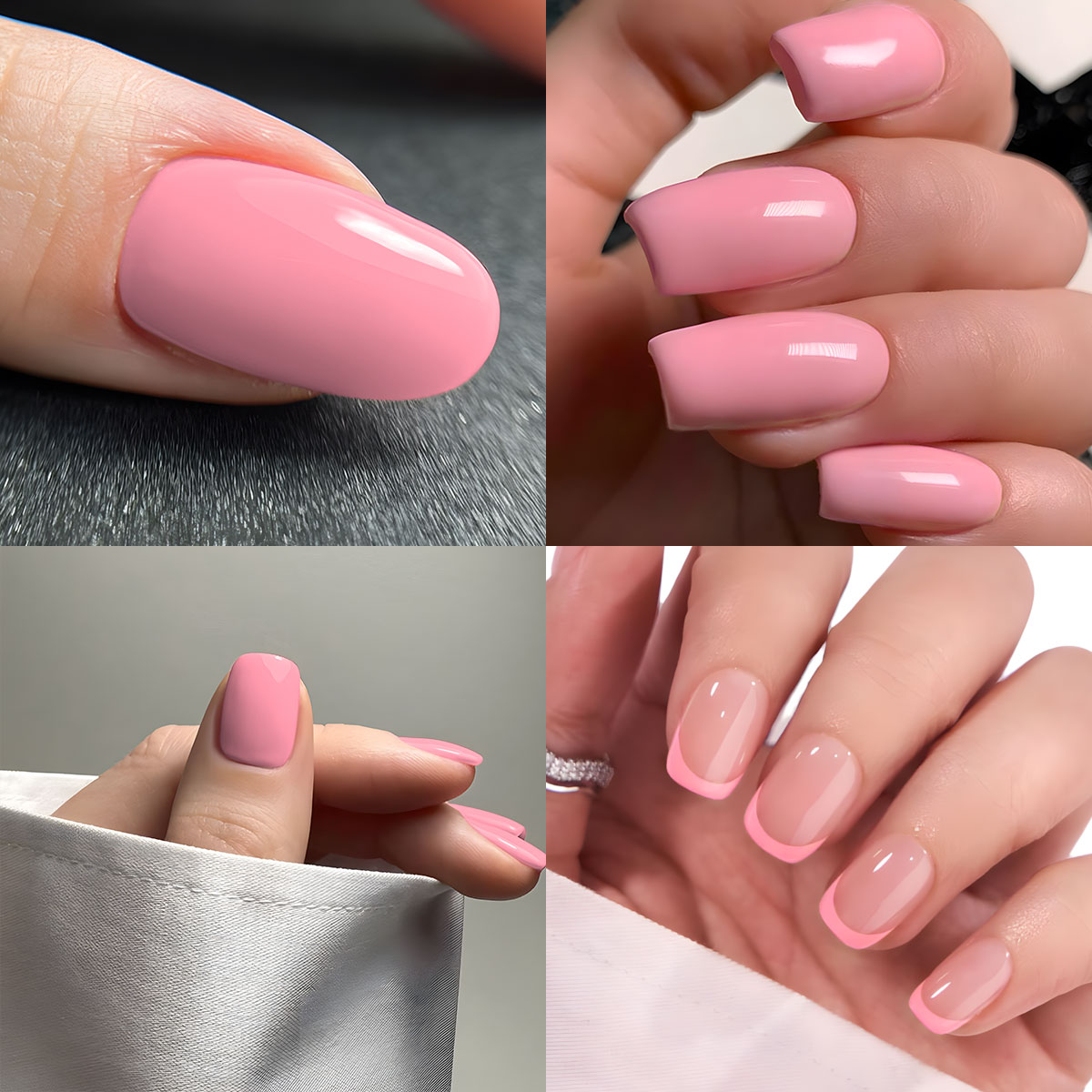 VOKY four-piece nude pink crea - đánh giá và giá Nail Art Natural Pink