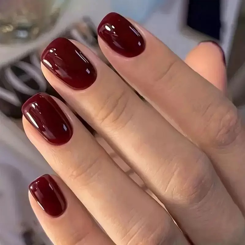 24Pcs Solid Color Press on Nai - đánh giá và giá Nail Art Fake Nails