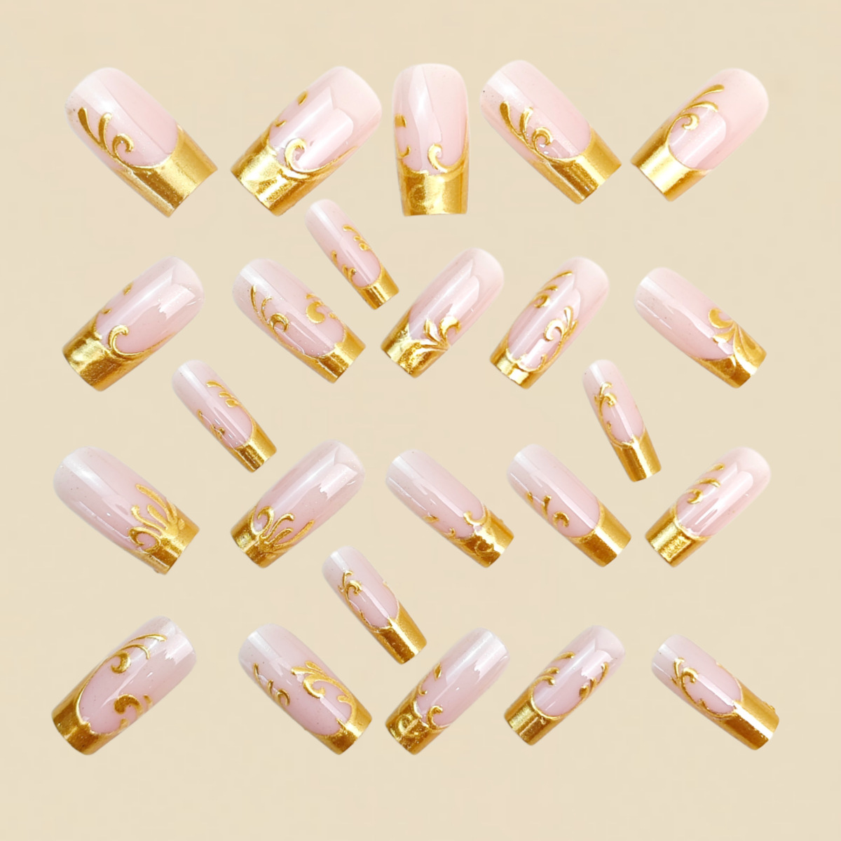 Medium Long Fake Nails for Wom - đánh giá và giá Nail Art Fake Nails